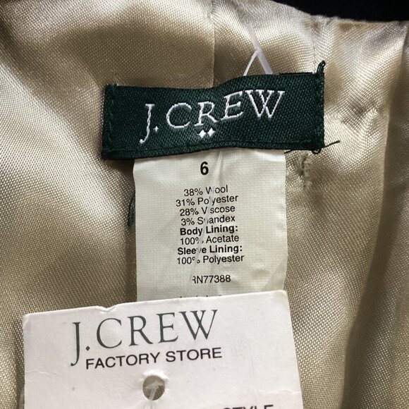NWT J. Crew Navy Keating Boy Blazer 28639 Size 6 Gold Buttons - Picture 6 of 14
